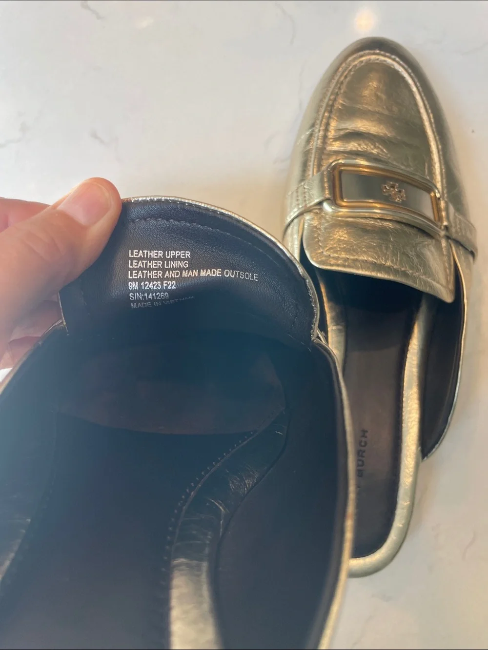 Tory Burch chic metallic